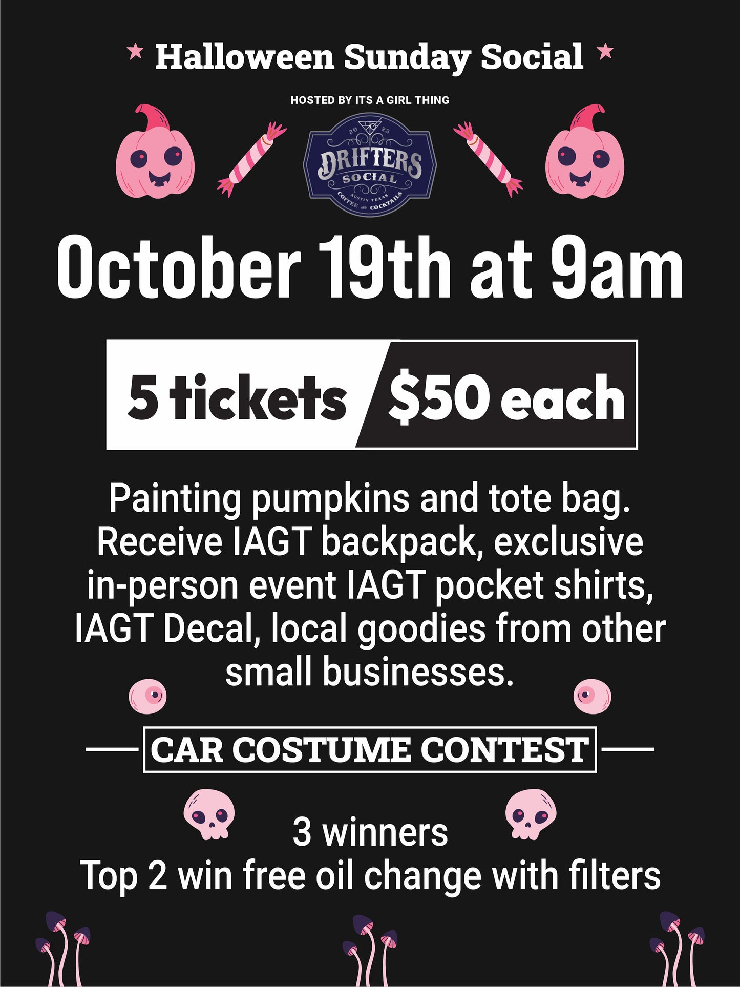 October 26th- Halloween Sunday Social