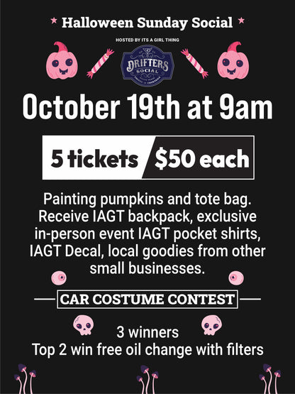 October 26th- Halloween Sunday Social